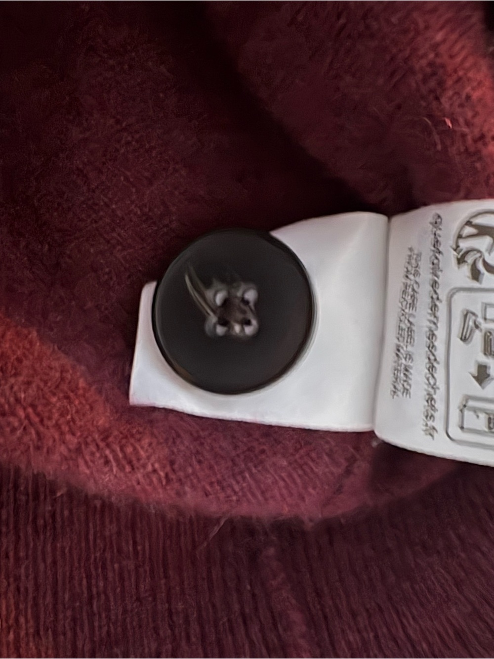 Boden Burgundy V-Neck Button-Front Cashmere Sweater Cardigan - Picture 5 of 5